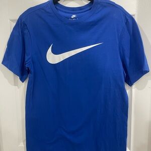 Nike Men's Short Sleeve Tee in Blue and White